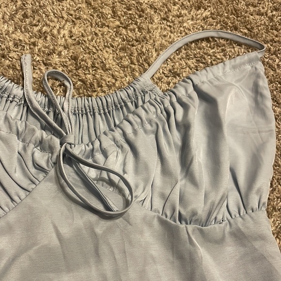Shein Babydoll cami, fully adjustable straps, size M, baby blue - Picture 2 of 3
